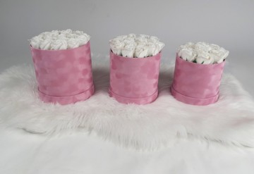 Flower box rond flower soap zeepbloem decoratie bloemen 15 1