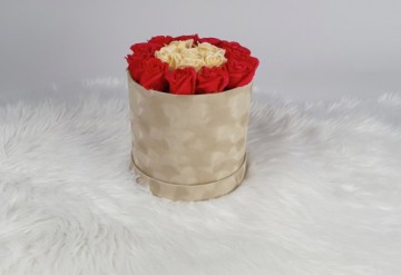 Flower box rond flower soap zeepbloem decoratie bloemen 19 1