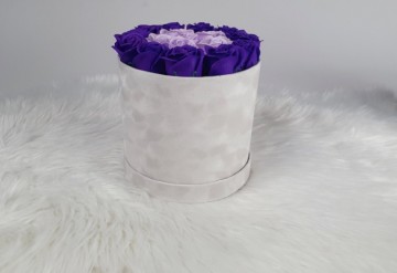 Flower box rond flower soap zeepbloem decoratie bloemen 22 0