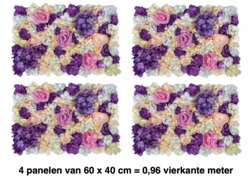 Khs155004flowerwallkunstbloempanelenmuurdecoratiebloemen kunsthaag specialisteindhoven 60x40 cm2