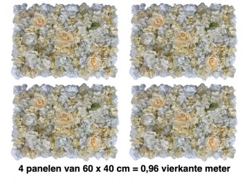 Khs155005flowerwallkunstbloempanelenmuurdecoratiebloemen kunsthaag specialisteindhoven 60x40 cm2