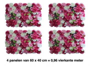 Khs155156flowerwallkunstbloempanelenmuurdecoratiebloemen kunsthaag specialisteindhoven 60x40 cm2