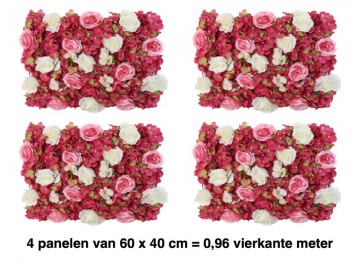 Khs155165flowerwallkunstbloempanelenmuurdecoratiebloemen kunsthaag specialisteindhoven 60x40 2